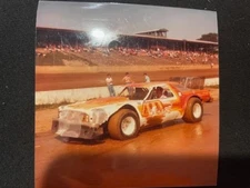 VINTAGE ORIGINAL DIRT LATE MODEL PHOTO; 1981 DENNIS MOORE; ELDORA SPEEDWAY