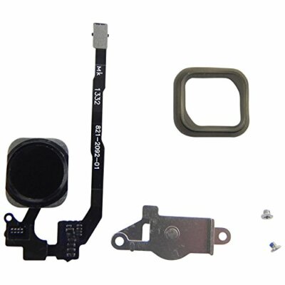 Home Button für iPhone 5S Flexkabel + Dichtung + Halter + 2 Schrauben Homebutton