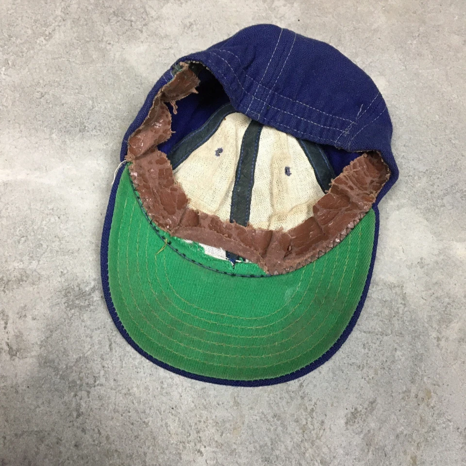 Vintage Chicago White Sox 60s Hat Leather Band Antique Baseball Fitted Wool 70s - Image 3 of 4