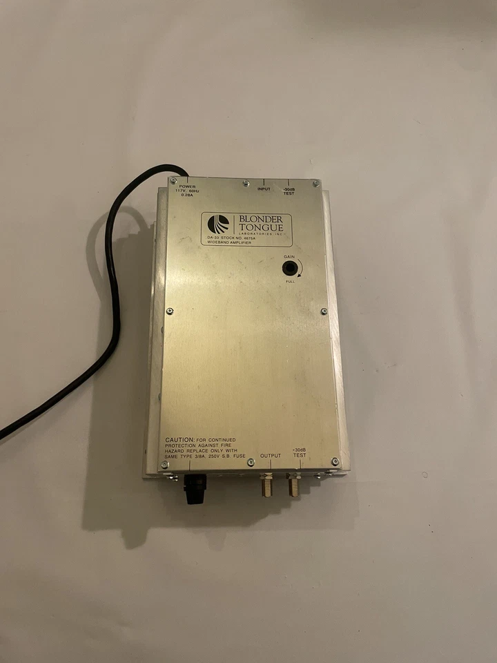 Blonder Tongue Laboratories DA-33 Stock No. 4675A WideBand Amplifier - Image 2 of 4