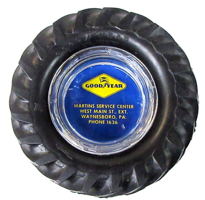 1950's Martin Service GOODYEAR 13-26 6 Ply Tractor Waynesboro PA TIRE ashtray wb