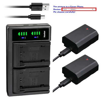 Kastar Battery LTD2 Charger for Sony Alpha A7 III α7III Alpha ILCE-7M3 ILCE-7M3K