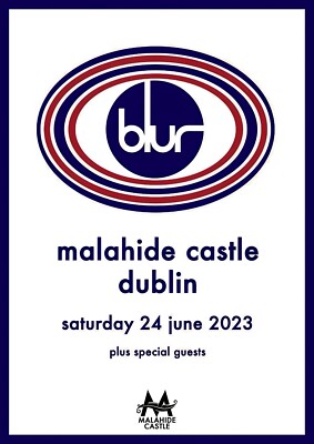 Blur Dublin 2023 A3 A4 Print Poster Unframed