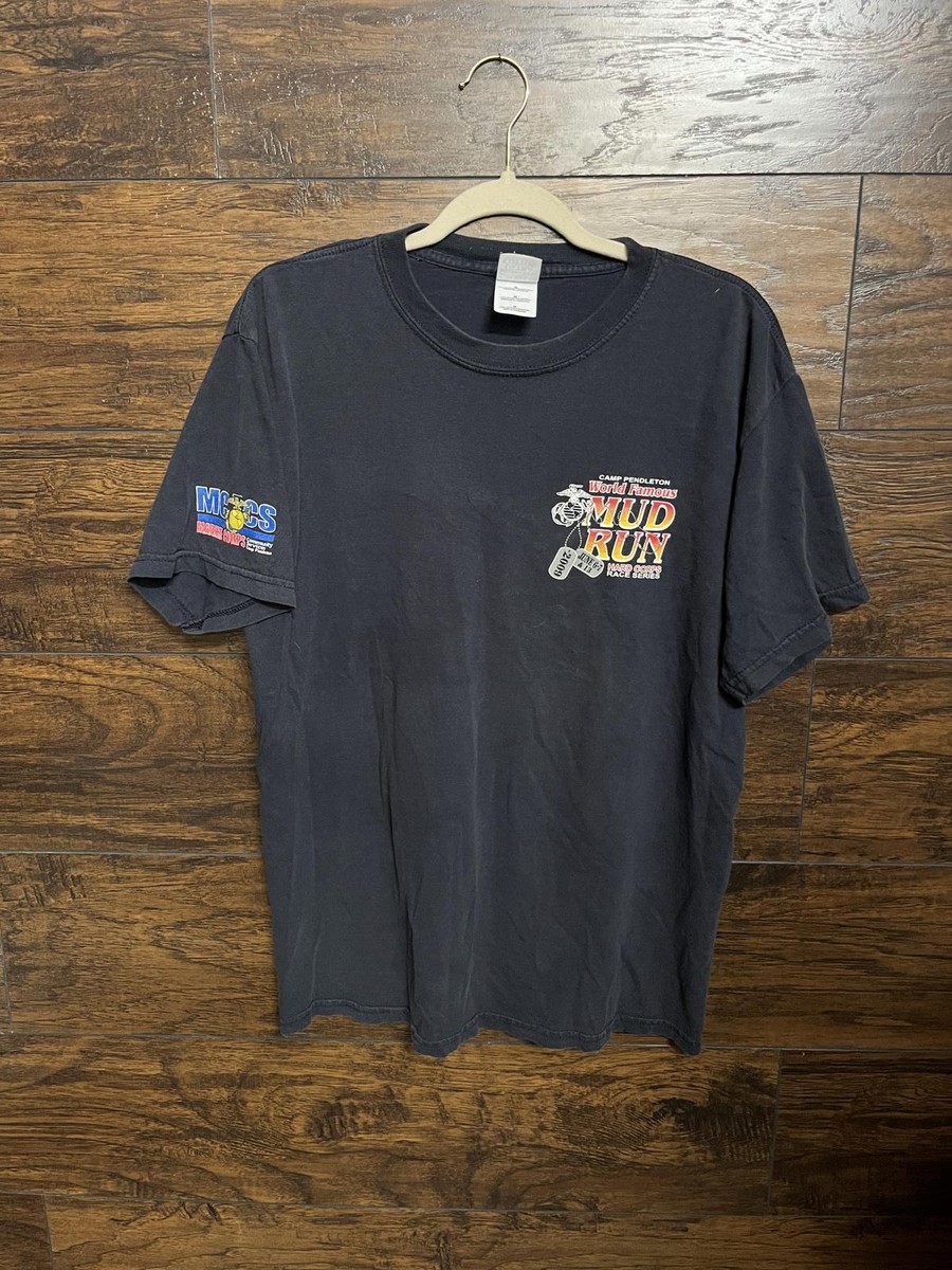 T-shirt Camp Pendleton California 2012 Mud Run - Forces Armées - Noir Taille M - Occasion Très Bon état