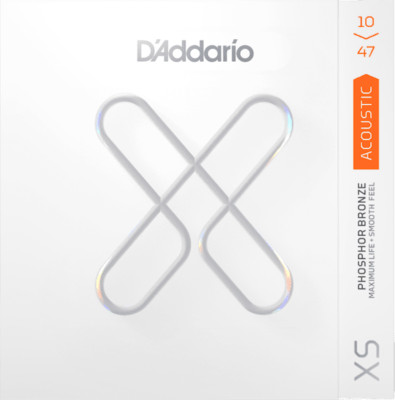 D'Addario XS Acoustic Phosphor Bronze, extra leicht, 10-47. Teile-Nr XSAPB1047