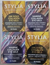120 Pairs 24K Gold / Marine Collagen Under Eye Gels Pads Puffiness Dark Circles