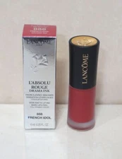 Lancome L'absolu Rouge Drama Ink Semi-Matte Lip Color 888 French Idol 0.2oz