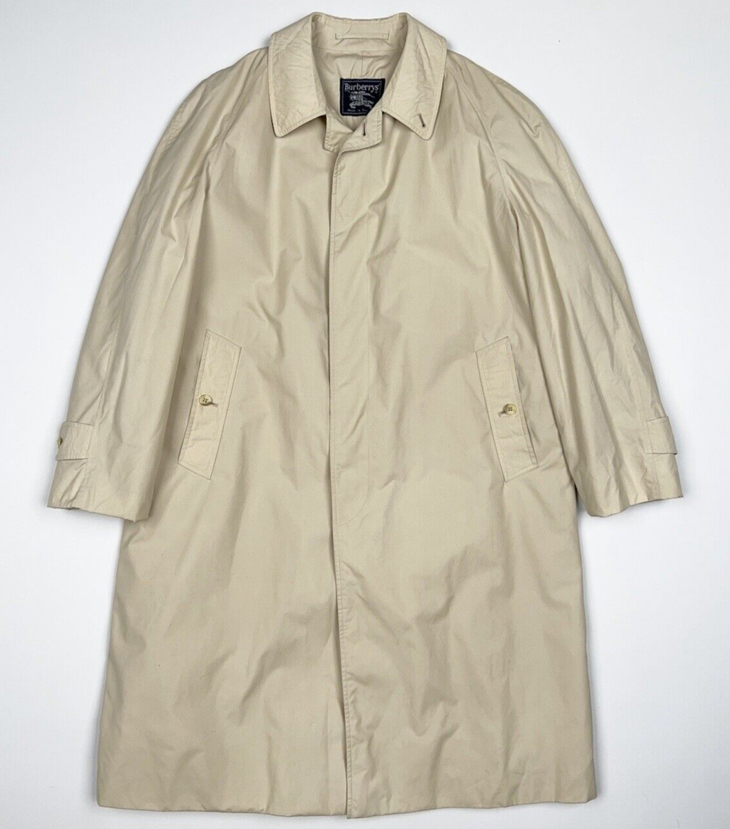 Burberrys Vintage Trench Coat 52 size Jacket Unlined | eBay