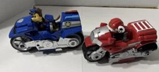 Paw Patrol (2) Moto Pups Deluxe Pull Back Pop A Wheelie Motorcycle Chase Marshal