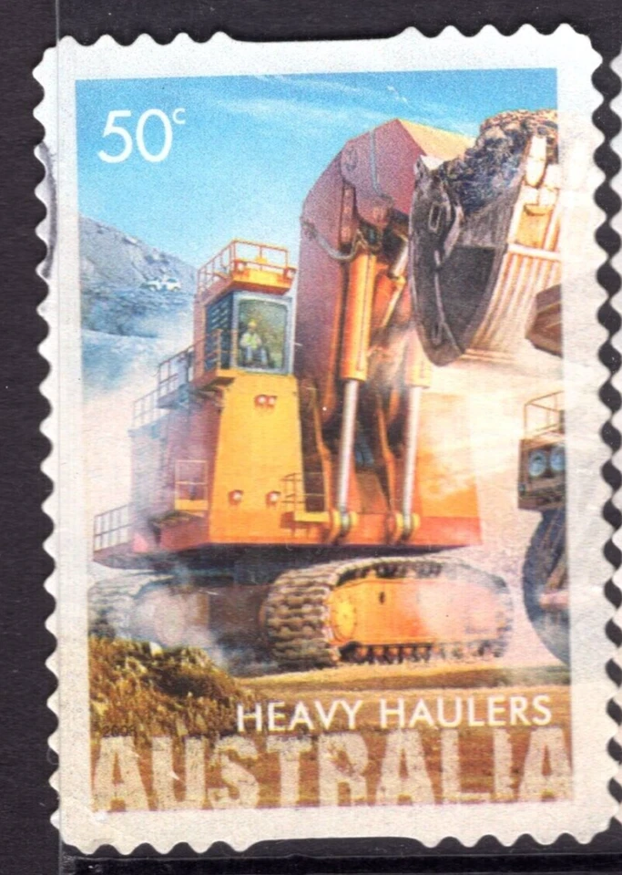 Camión pesado Australia 2008 grúa minera envío tren lote 100 estampillas Foto 4 de 4