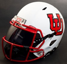 *CUSTOM* UTAH UTES NCAA Riddell SPEED Full Size Replica Football Helmet