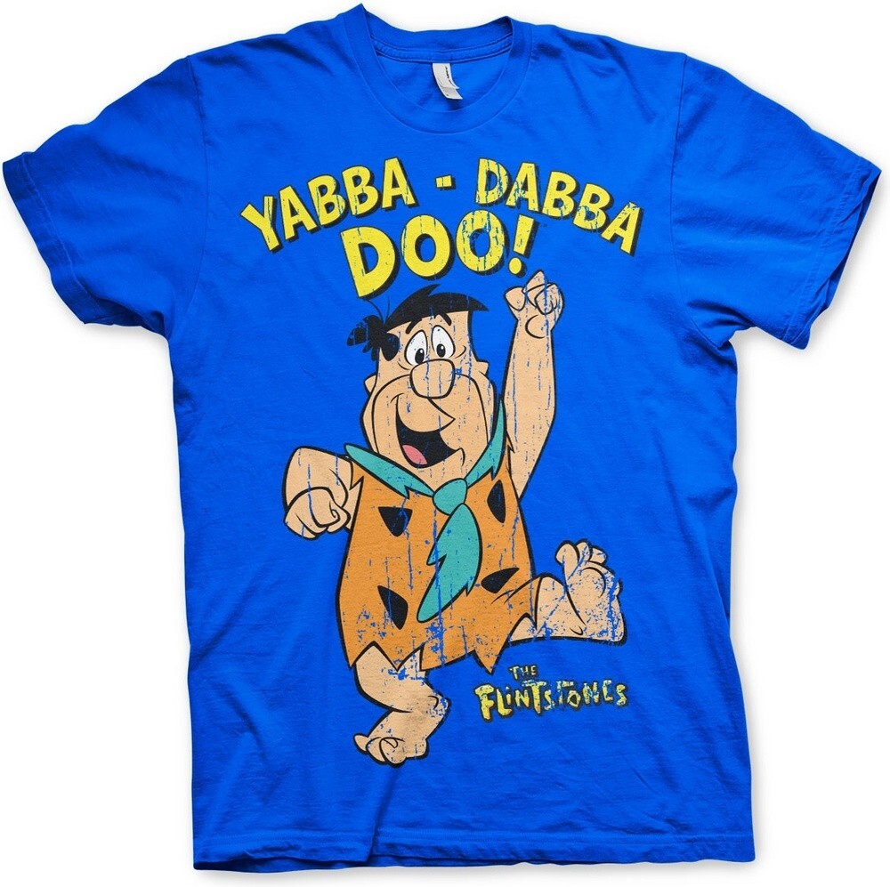 Футболка The Flintstones Yabba-Dabba-Doo синяя