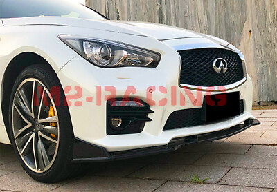3pcs/set Car Front Bumper Lip Spoiler Splitters for Infiniti Q50 2014
