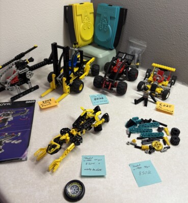 Vintage Lego Technic 8225 8226 8248 8825 8502 8504 (VARIED COMPLETION SEE BELOW)