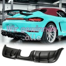 für Porsche 718 Boxster Cayman 2016-21 Carbon Diffusor Heckschürze Lippe Spoiler