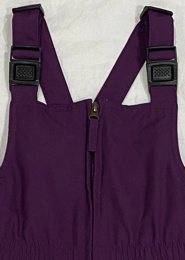 Lands End Plum Deep Purple Grow A Longs Snow Bibs Suit Girls Size 4 LN! - Image 3 of 4