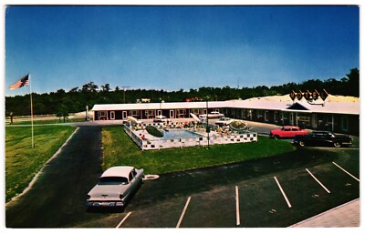 Redwood Motel Buzzards Bay MA Postcard