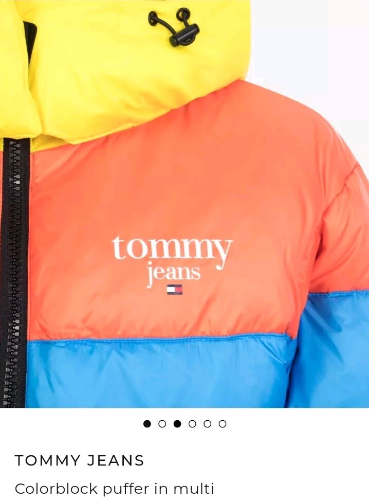 Tommy Hilfiger Womens Colour Blocked Puffa Jacket Multiple UK L  rrp£210🧥🌨️⛷️ image 10
