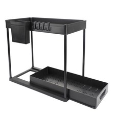 2-Tier Under Sink Organizer w/Sliding Storage Drawer