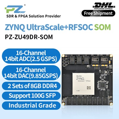 Puzhi PZ-ZU49DR-SOM XCZU49DR SoM with AMD Zynq  US+ RFSoC 100G SFP 16GB DDR4
