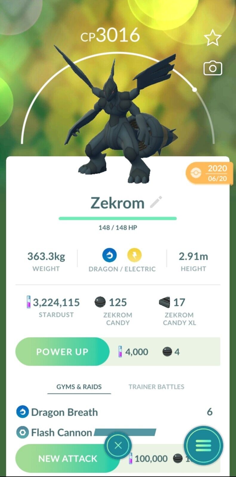 Zekrom, Pokémon