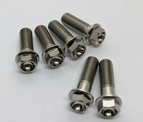 Yamaha XJR1300 Titanium brake caliper bolt kit 03 on Ti hex plain / drilled - Picture 7 of 8