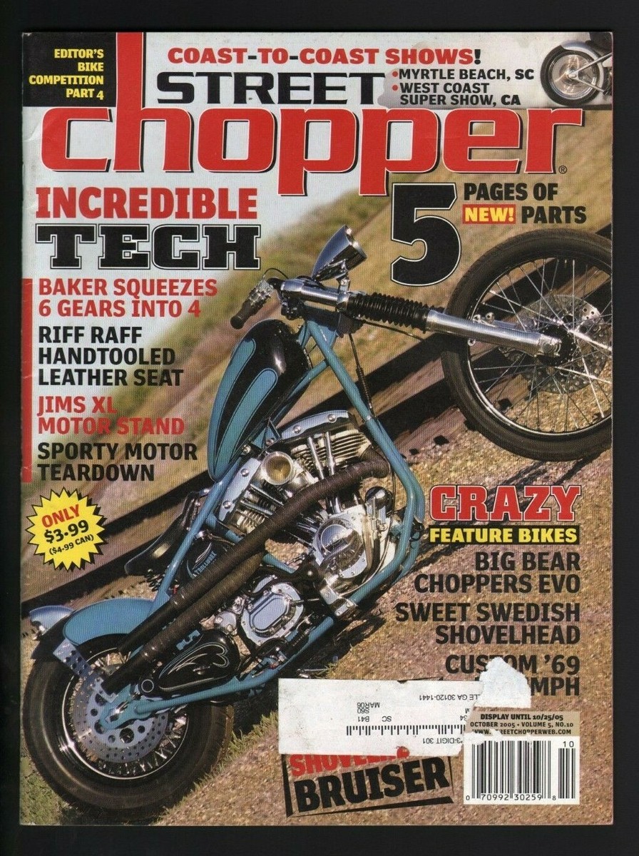 2005 October Street Chopper Motorcycle Magazine 1969 Triumph