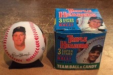 1991 Topps Triple Headers Balls - BOSTON RED SOX