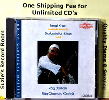 CD AImrat Khan Shafaatullah Khan EX- NICE COPY Rag Darbari -Indian Classical