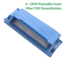 6 Pack CPAP Filter With Frame, Reusable, All Dream station Series CPAP, BiPAP