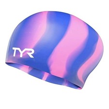 TYR Adult Silicone Long Hair Wrinkle-Free Swim Cap