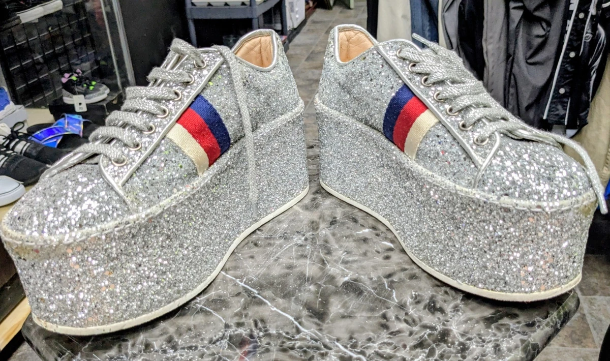 GUCCI グッチ ミュール サテン フェザー装飾 ターコイズヒール Gucci Multicolor Heels for Women for sale | eBay