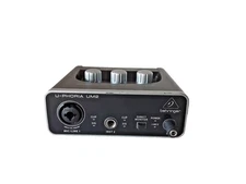 Behringer U-PHORIA UM2 Audiophile 2x2 USB Audio with XENYX Mic Preamplifier