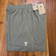 Nike Boys Kobe Dri-FIT Basketball Mesh Shorts Mid Thigh Kids LARGE Light Green
