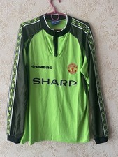 Manchester United 1998/1999 Goalkeeper Shirt Umbro Sharp GK Vintage Mint Size XL