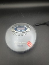 Sony Walkman D-FJ61 Protection FM/AM CD Player Silver Headphone Jack works