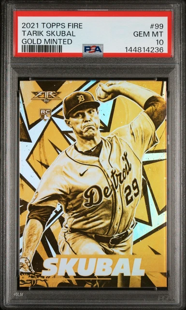2021 Topps Fire Tarik Skubal RC Gold Minted #99 PSA 10 (S-3)