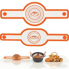 Silicone Bread Sling Oval and Round for Dutch Oven, KITMAL Non Stick Orange