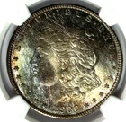 1900 O $1 Morgan Silver One Dollar MS66 New Orleans Rainbow Toned NGC