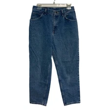 Gitano Vintage Dark Wash High Waisted Y2K Tapered Mom Denim Jeans Size 12 Petite