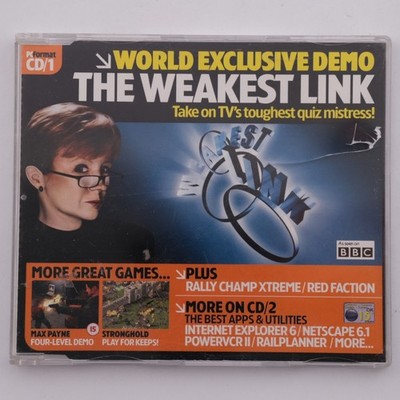 PC Format CD-ROM November 2001 Demo Disc The Weakest Link Max Payne Stronghold