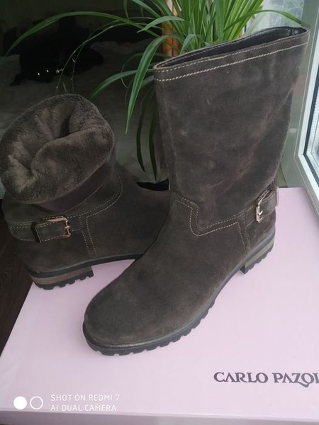 Damen Carlo Pazolini Stiefel Braun Wildleder 36 #191R