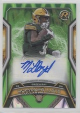 2024 Resurgence Lime Green Power Surge Refractor 7/15 Marshawn Lloyd Auto v9t