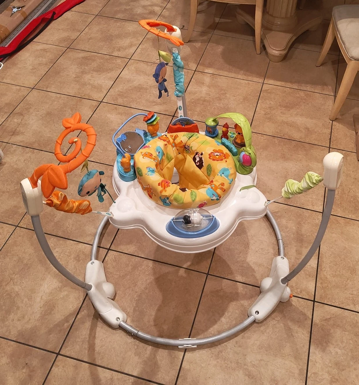 Fisher-Price Jungle Jumperoo - White - jumper toddler toy children swing