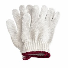 Work Gloves Garden Bleach Cotton  TRUE GRIP white light duty Utility