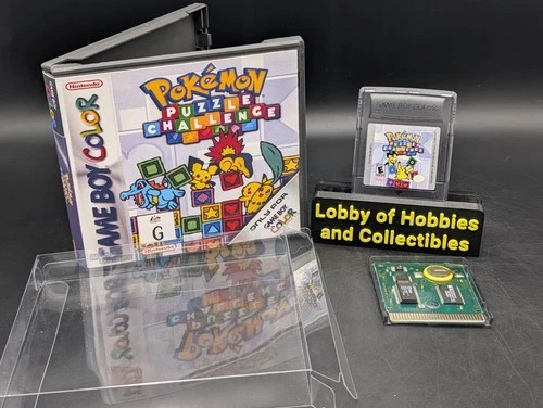 Pokémon Puzzle Challenge ( Game Boy Color ) Mint - New 20yr Battery - W/ Case