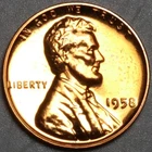 1958 Proof  Lincoln Wheat Penny Cent Gem Red Coin (25070507R)