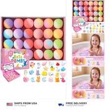 Bath Bombs for Kids with Surprise Inside, 24 Pack Kids Bath Bombs with Toys I...