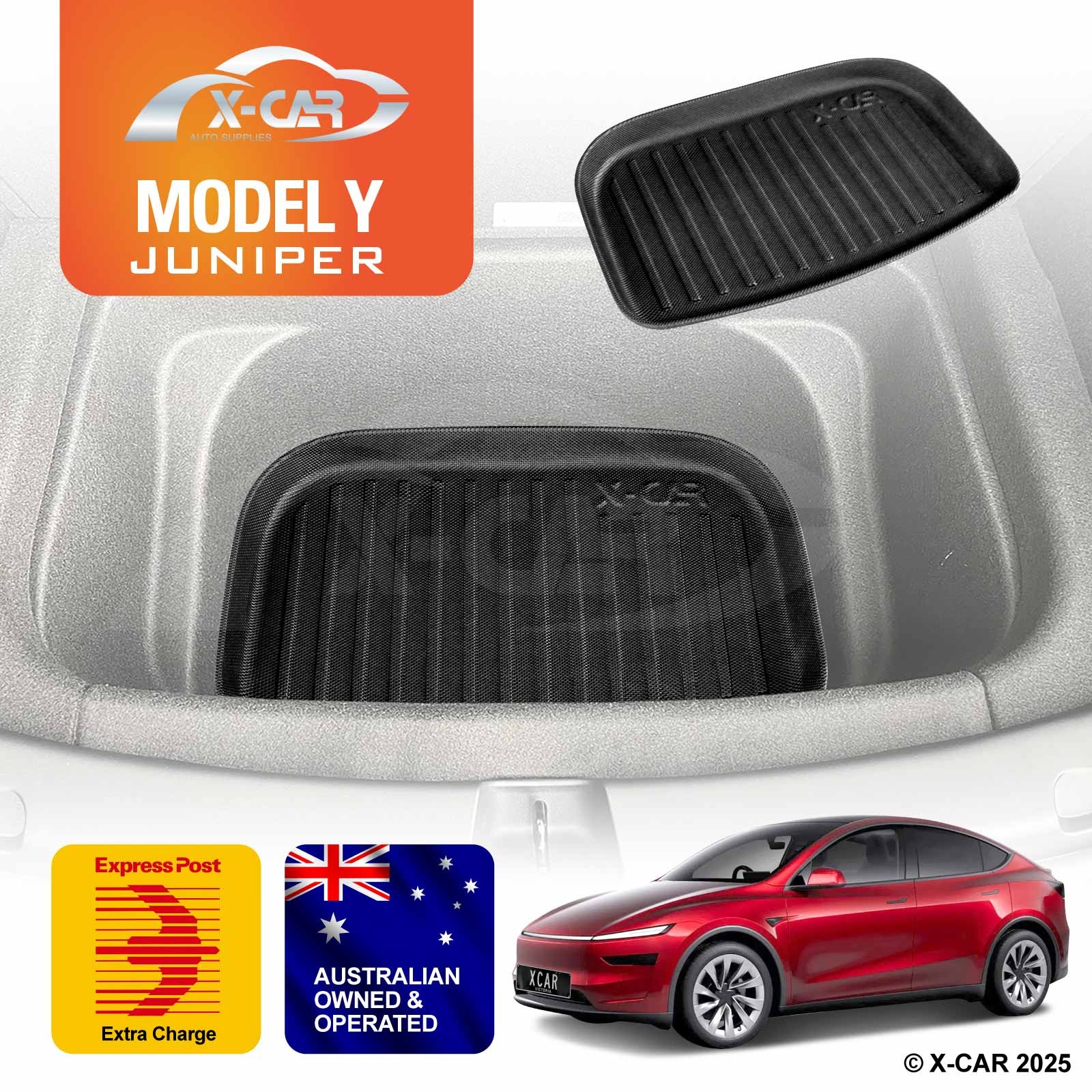 Toolbox Mat for Tesla Model Y Juniper 2025-Onwards Cargo Liner Car Luggage Tray