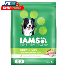 IAMS Proactive Health Minichunks Dry Dog Food Chicken 30 lb Bag